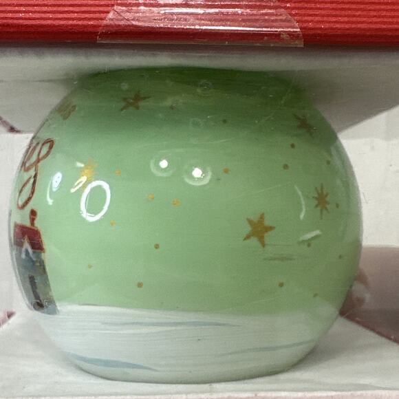 Santa 2021 Li Bien Christmas wishes Ornament Inside Painted At Home Brand - Picture 4 of 8